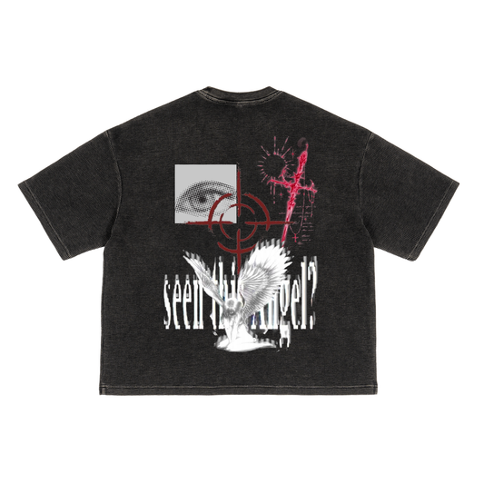 Textured Waffle Washed Boxy T-Shirt